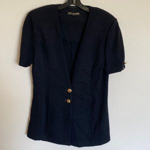 St. John short sleeve long knit jacket
